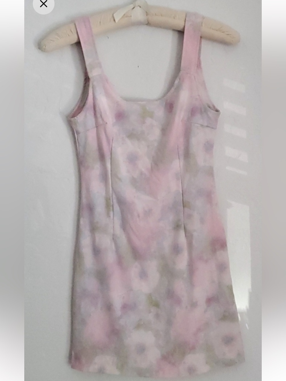 Floral Spring Vintage 80s 90s Pink Mini Sundress